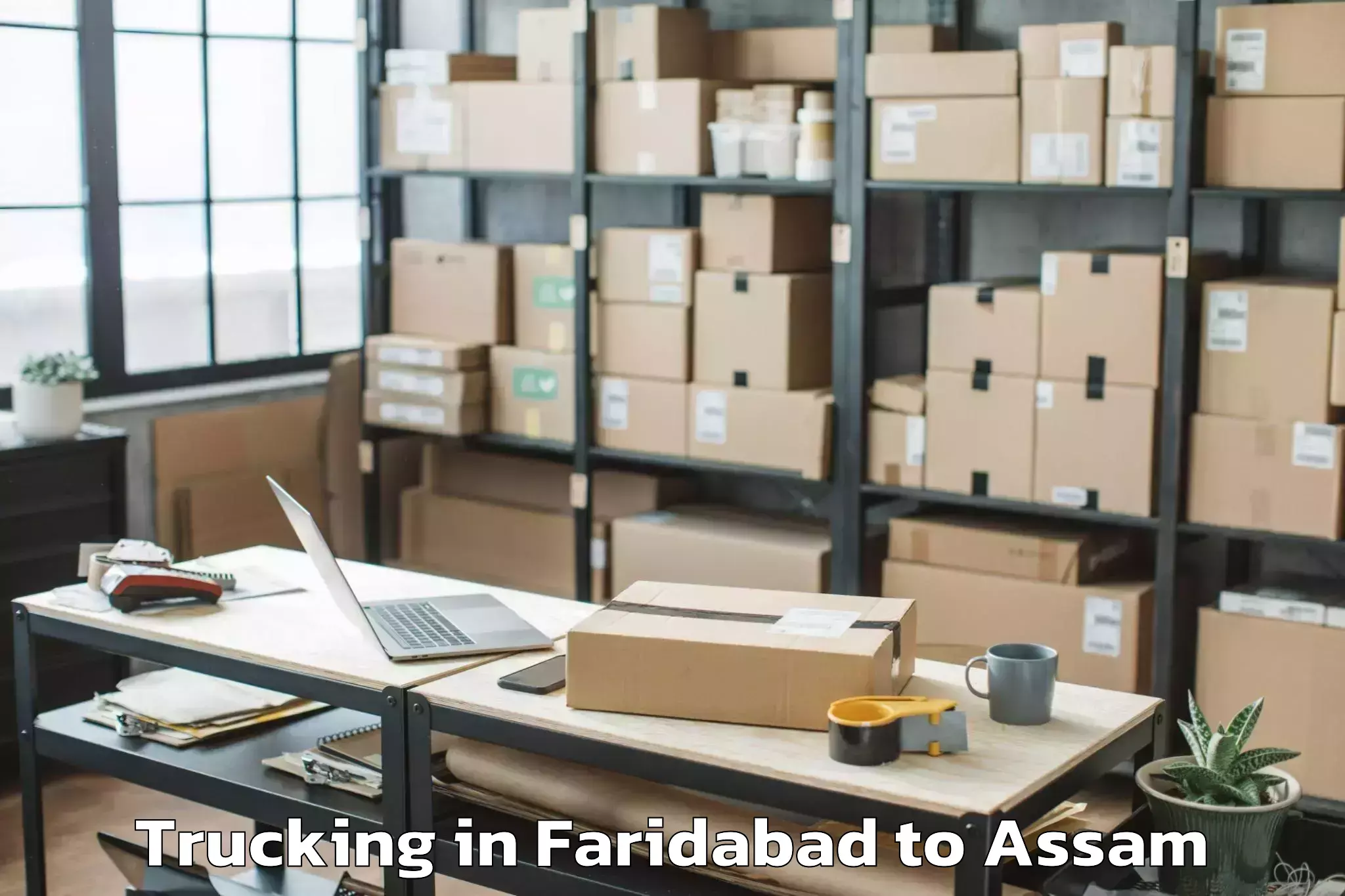 Book Your Faridabad to Tamarhat Trucking Today